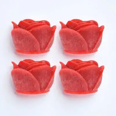 

4pcs Led Rose Lamp Flameless Decorative Desktop Ornament Electric For Home Holiday Romantic Atmosphere Rose Shaped Lamp