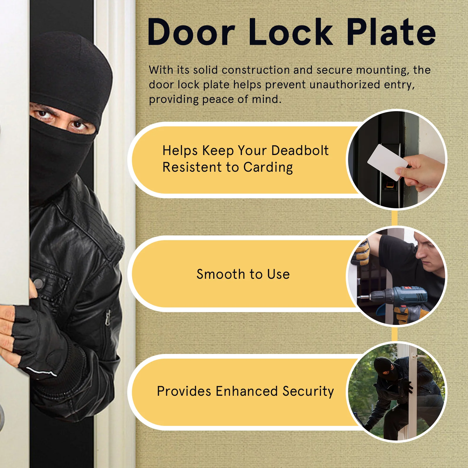 Tür schlag platte Füll klappe Schloss Tor verriegelung Riegel Installation ssatz Silber Edelstahl knopf