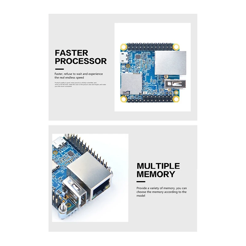 Imagem -03 - Nanopi Kit Placa de Desenvolvimento Neo Dissipador de Calor Caixa de Metal Allwinner h3 Quad Core Ram Openwrt Lede Máquina Completa