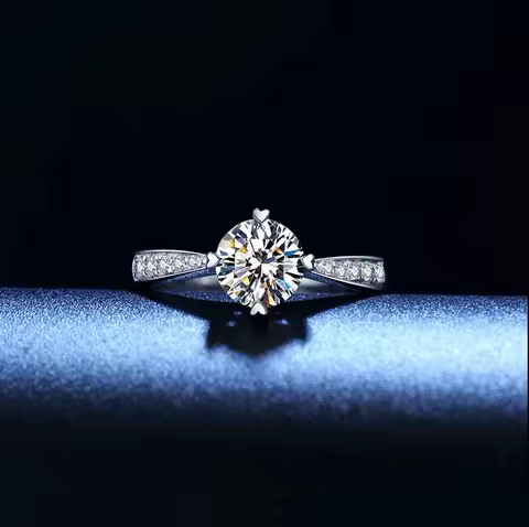 Hot Luxury crystal 925 Sterling silver diamond ring for woman Beautiful moissanite Ring fashion noble Wedding Party jewelry