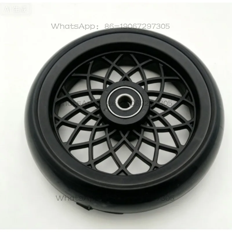 Sports wheelchair front wheel, life wheelchair universal accessories 5 * 1.5 inch glass fiber synthetic wheel hub