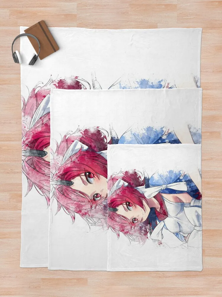 Fuwa Renge Coperta da tiro ad acquerello coperte e getta Divani alla moda Retros Coperte calde