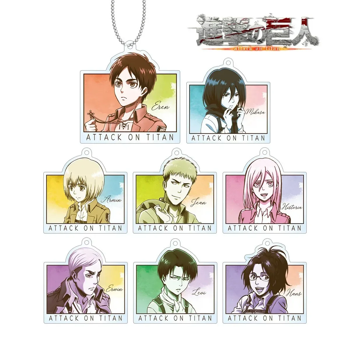 Anime Armin Mikasa Chaveiro, Chaveiro Boneca Eren Jean, Chaveiro Acrílico, Pingente para Presente