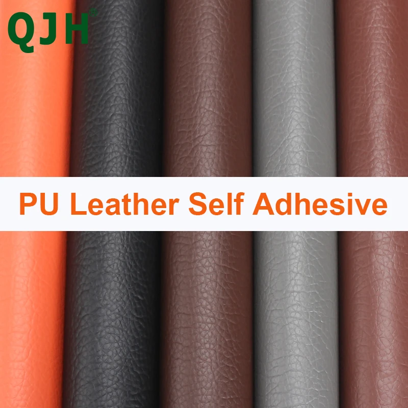 QJH NEW PU leather self adhesive fix subsidies simulation skin back since the sticky rubber patch leather sofa fabrics DIY Craft