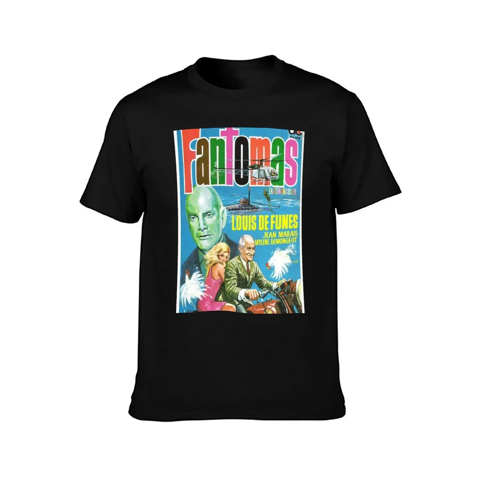 Fantomas (1964) T-Shirt Big and Tall Casual T-Shirt