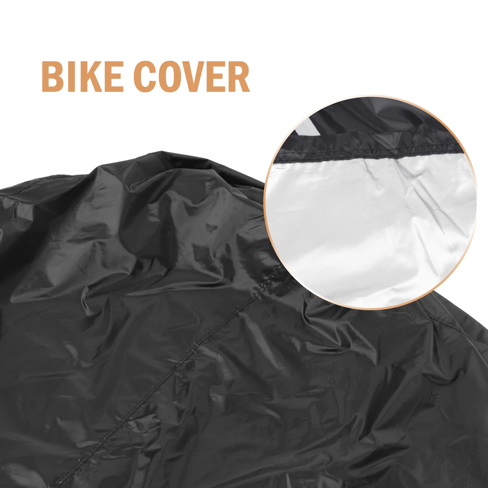 1 قطعة دراجة غطاء مقاوم للماء أكسفورد القماش الغبار المطر حماية الدراجة حامي مع ثقوب قفل مرونة أسفل المحمولة