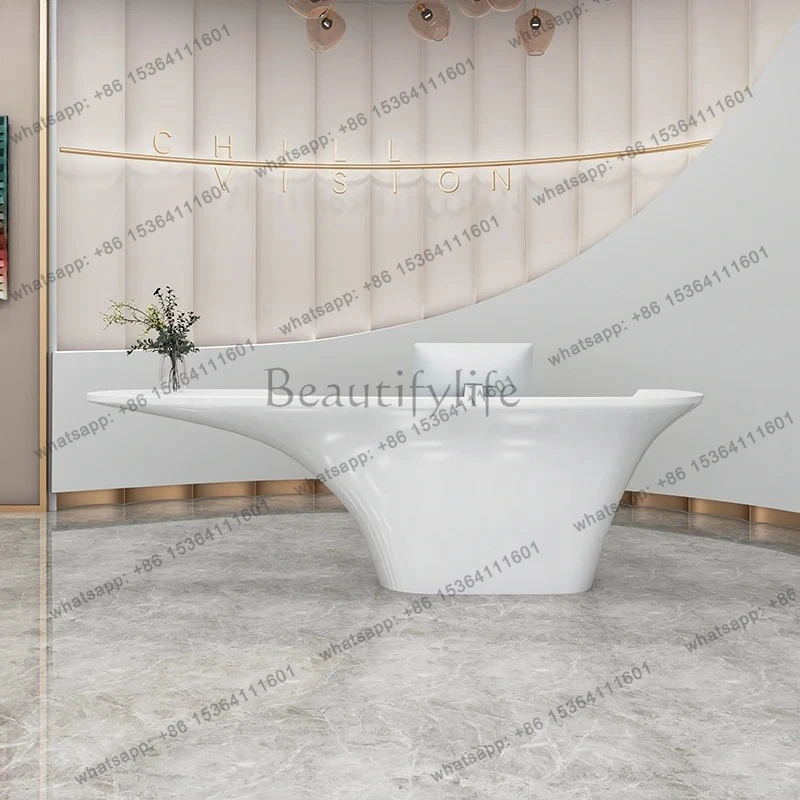 special-shaped clothing store checkout page Bar Hotel information desk Company front desk Reception desk Painting