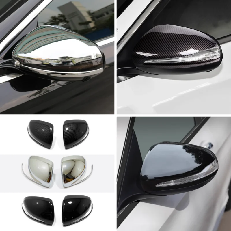 

For Mercedes Benz B C E S GLA GLB GLC LHD Model Rearview Mirror Caps Protective Cover Trim Turning Mirror Exterior Accessories