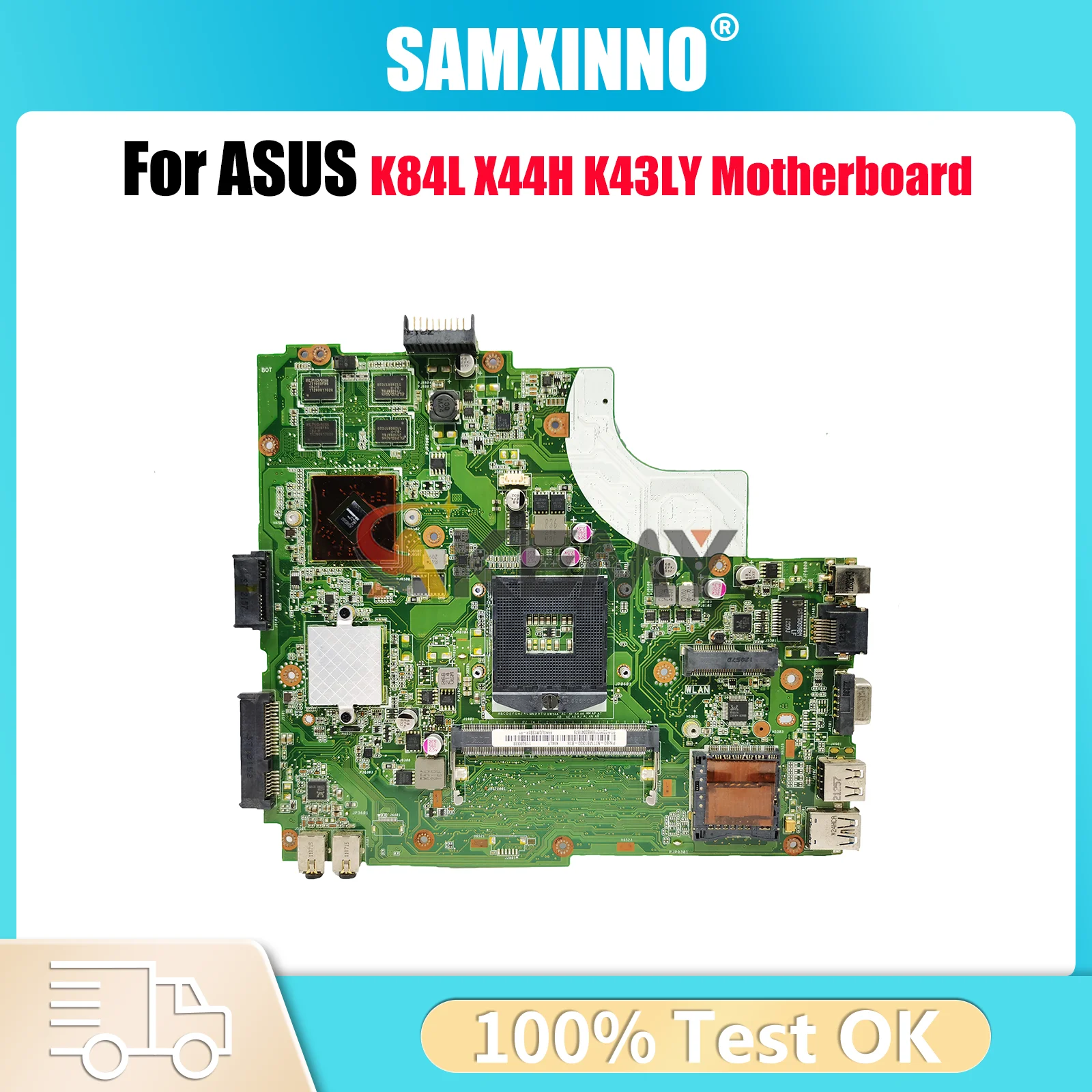

Материнская плата для ноутбука K43LY для ASUS K84L K43LY K43L X44H, материнская плата для ноутбука, этот товар в наличии, 100% тестирование, ОК, быстрая доставка