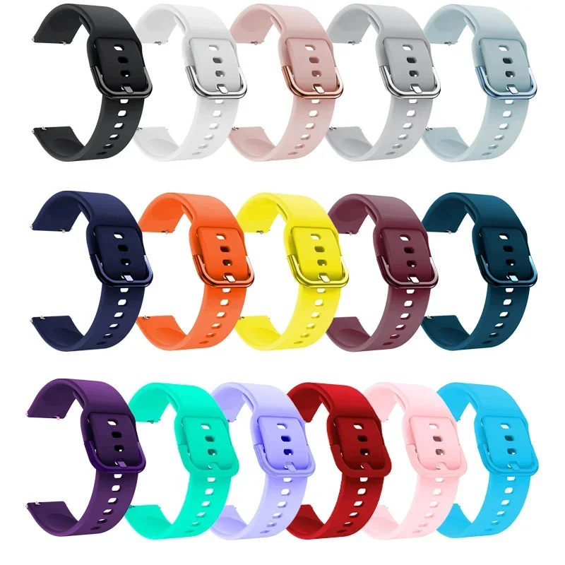 Silicone 22mm Band For Xiaomi IMILAB KW66 Soft Sport Strap High Quality Bracelet For YAMAY SW022 Replacement Watchband Correa