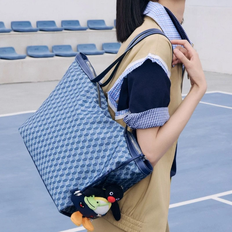 DISSONA Tote Bag Women's Lucky Pouch Shoulder Bag Crossbody Bag Travel Commuter Tote Handbag Trendy Diamond Quilted