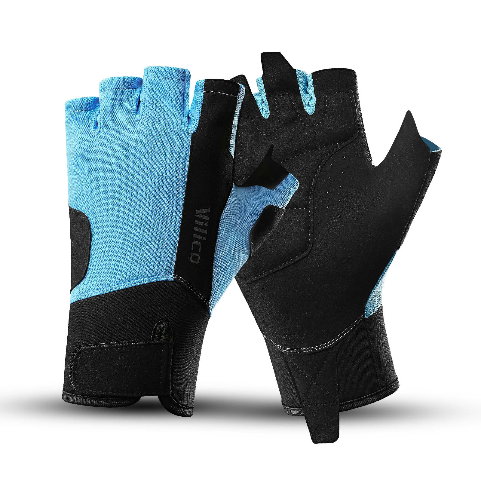 

Kyncilor Outdoor Cycling Fitness Half Finger Breathable Comfortable Wear-resistant Shock-absorbing Multi scene Sports Gloves