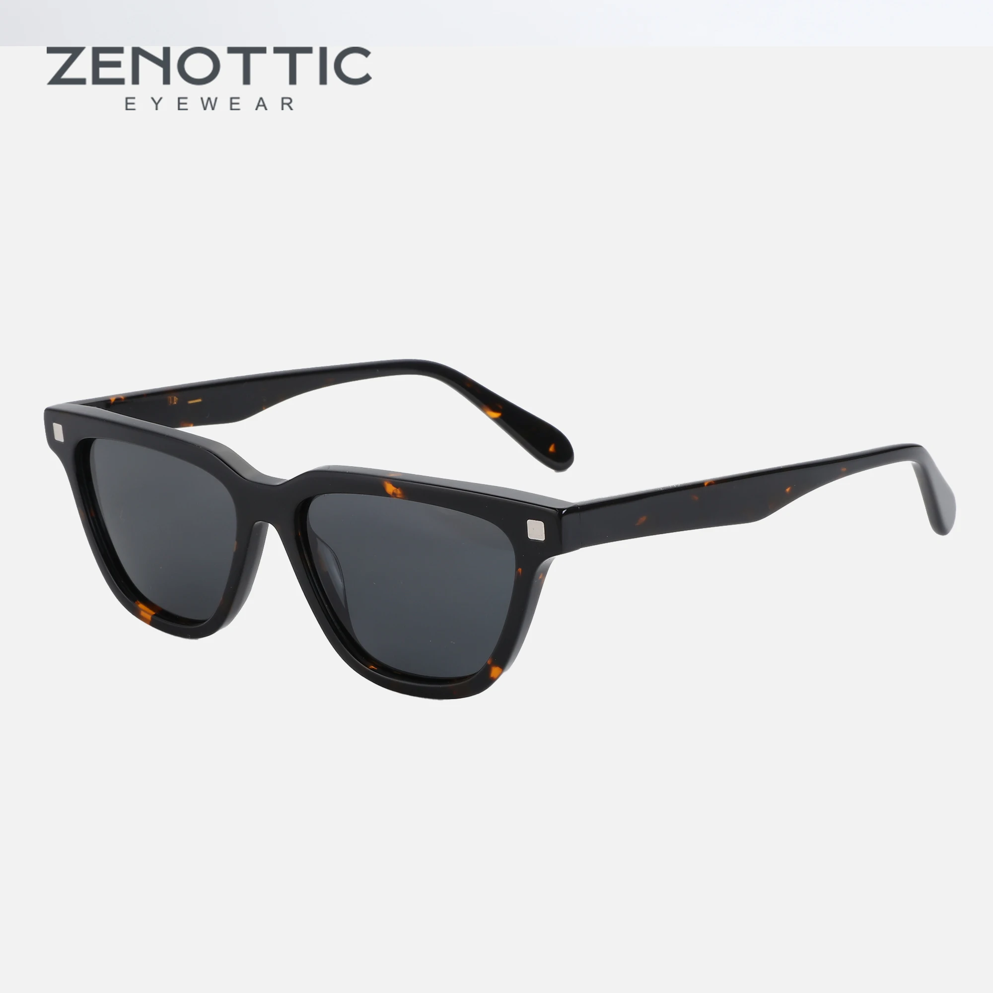 

ZENOTTIC 2024 Trendy Polarized Sunglasses Women Vintage Shades 100% UV Protection Fashion Square Acetate Sun Glasses