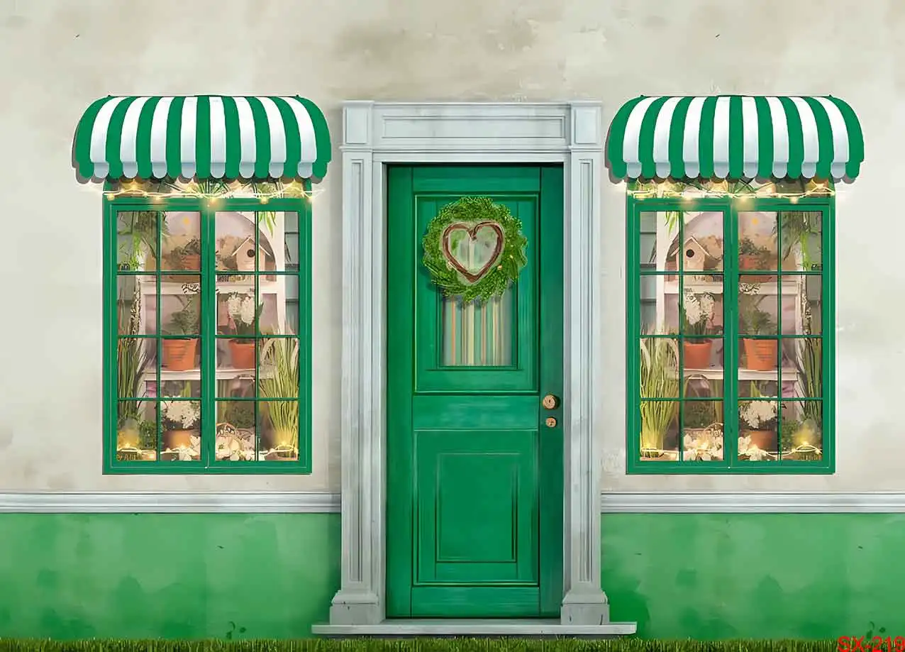 Fotografie Hintergrund Frühling Osterhase grünes Gras Fenster Kaninchen Kinder Geburtstags feier Dekor Hintergrund Fotostudio