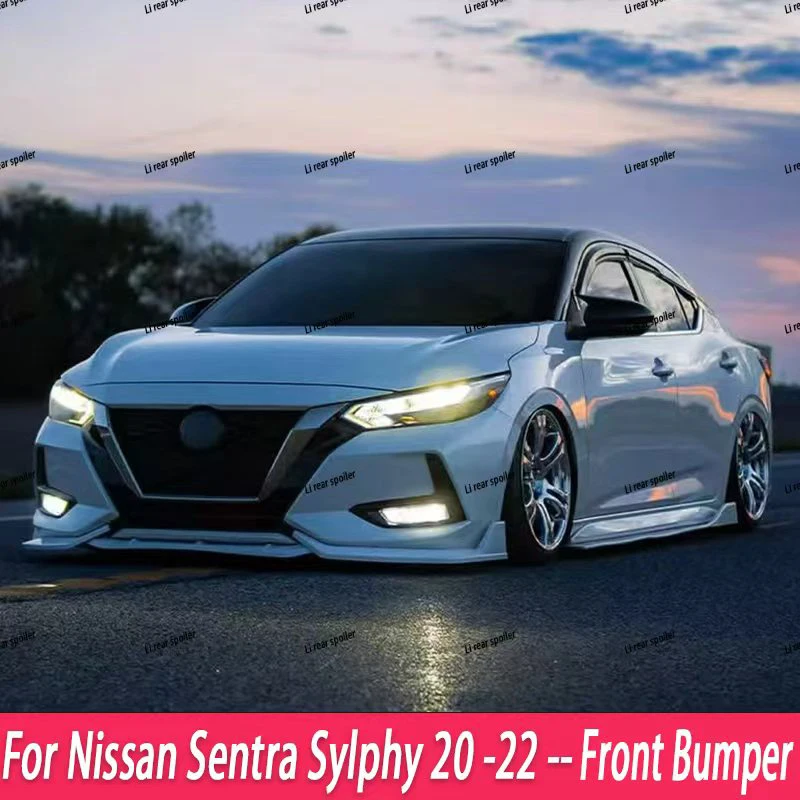 

Front Bumper Spoiler Lip Lower Body Kit Diffuser Splitter Tuning Guard For Nissan Sentra Sylphy 2020 2021 2022
