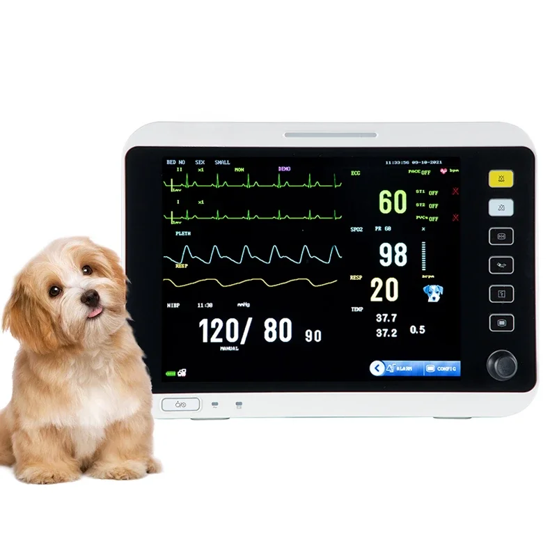 Veterinary Equipment Vet Patient Detection Portable TFT Screen Animal Patient Critical Care Multi Parameter Detection