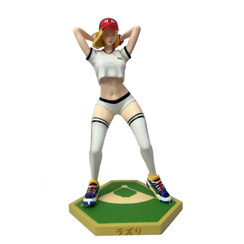 2025 nueva serie de béisbol Emo figura de edición limitada Dragon Ball Z Anime Android 18 Lazuli juguete de acción coleccionable adorno Gk