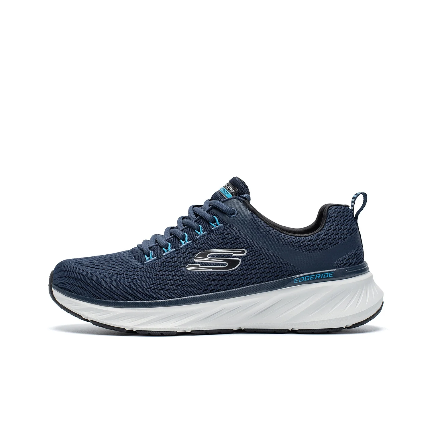 Skechers Edgeride Fashion And Versatile Comfortable Low top Casual Shoes Men's Marine Blue 232843-NVBL