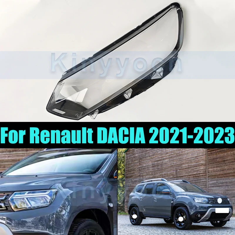 

Front Headlight Glass Cover For Renault DACIA 2021-2023 Front Headlight Shell Headlamp Transparent Cover Lens