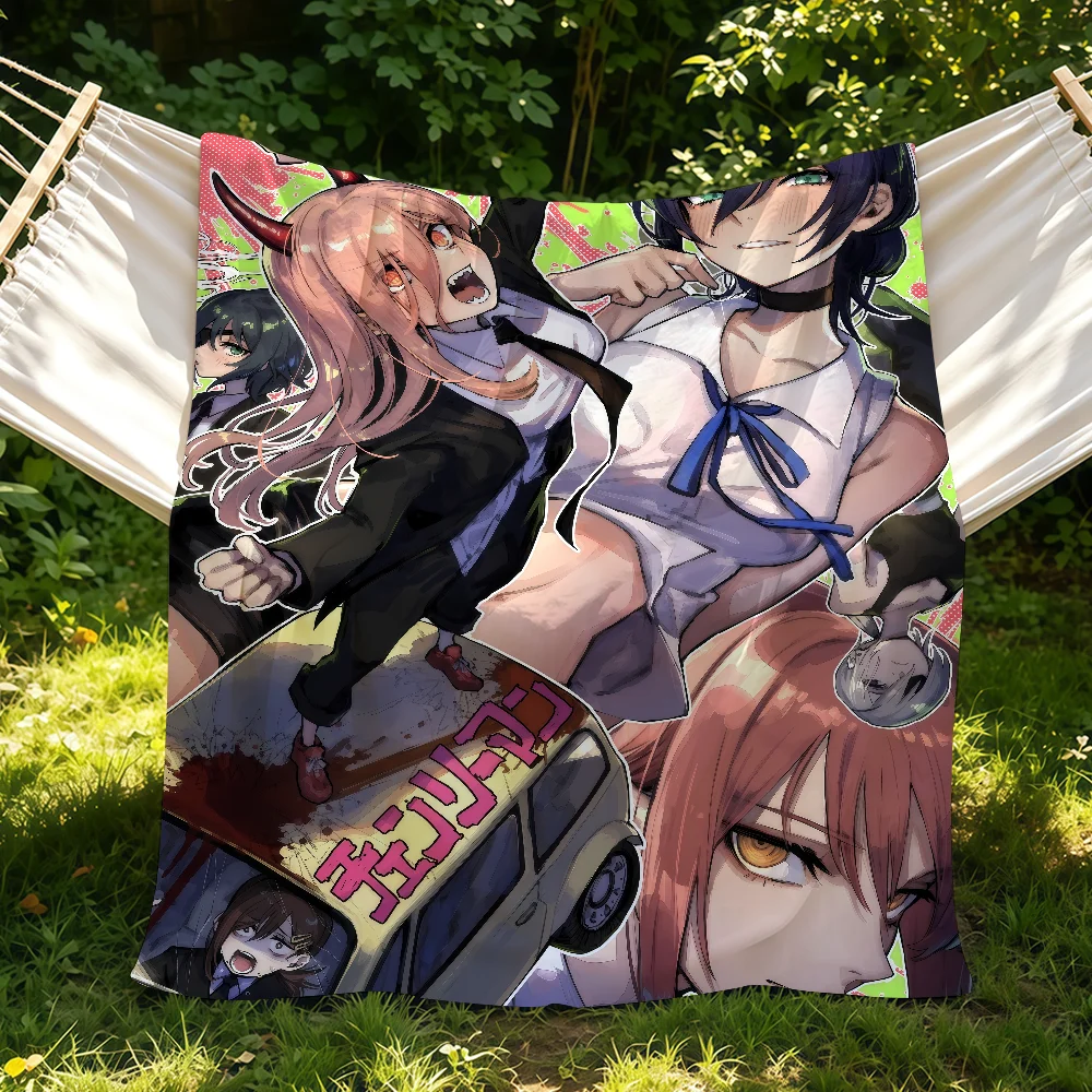 Anime C-CHAINSAW M-MAN Blanket Suitable For Sofas Beds Offices Cars Outdoor Travel An Ideal Gift For Friends Family