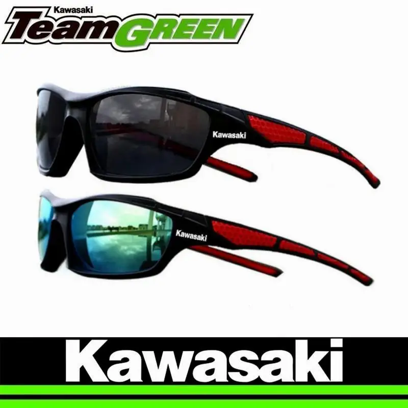 New Kawasaki Motorcycle Glasses for Men and Women Summer Outdoor Polarized Sunglasses Fishing Driving Bicycle Glasses UV400