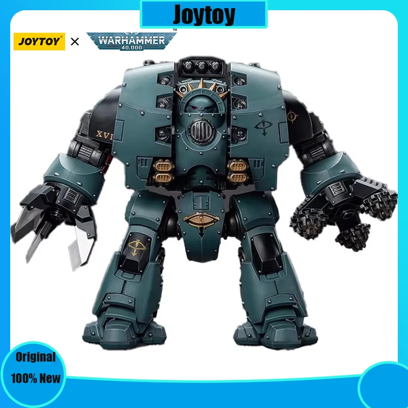 JOYTOY Warhammer 40K 1/18 Figure Sons of Horus Leviathan Dreadnought with Siege Drills Action Figure Model Collection Gift