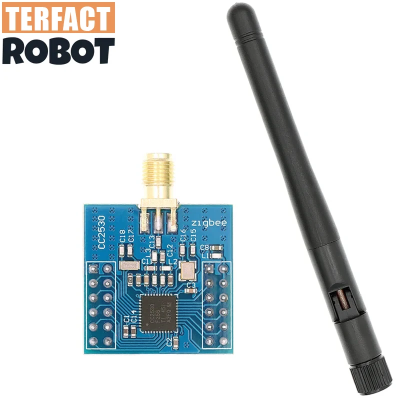 TERFACT CC2530 زيجبي وحدة UART اللاسلكية الأساسية مجلس التنمية CC2530F256 المنفذ التسلسلي وحدة لاسلكية 2.4 جيجا هرتز زيجبي