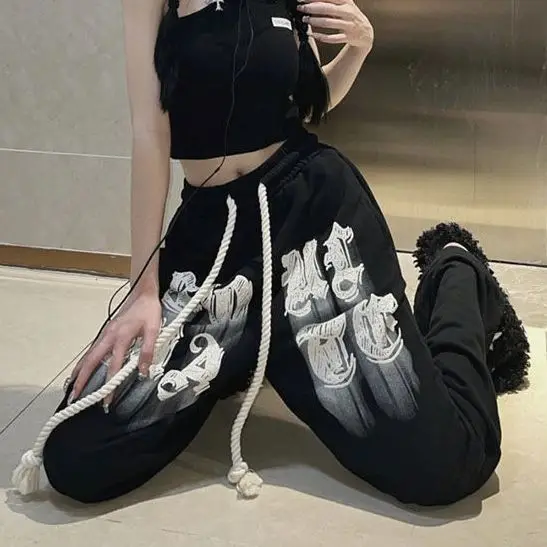 

Мужские широкие брюки больших размеров, свободные, удобные, в стиле ретро, американский модный тренд, длинные брюки с высокой талией, прямого кроя, дышащие