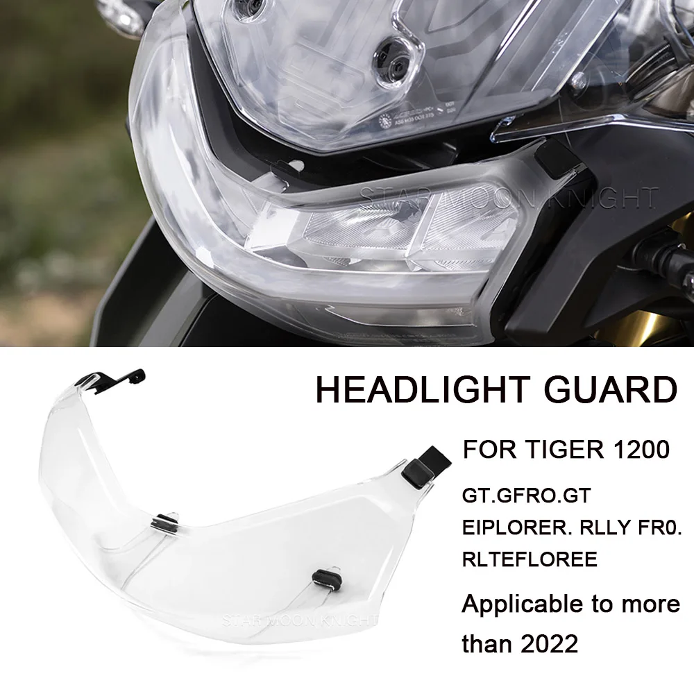 Motorcycle New Headlight Protector Light Cover Protective Guard For Tiger1200 Tiger 1200 GT Pro Explorer Rally Explorer 2022-