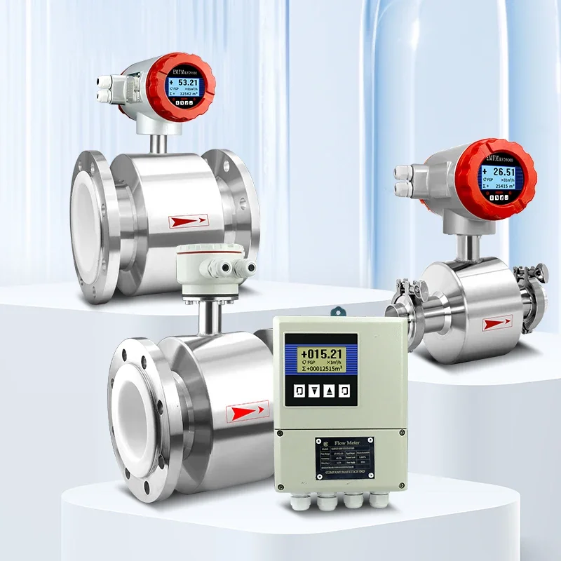 

2026 Intelligent Electromagnetic Flowmeter Pipeline Type Sewage Liquid Sensor Tap Water Acid-base Corrosion Liquid