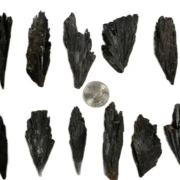Geric-Kyanite noire de qualité supérieure, vente en gros, lot en vrac, 1/4lb