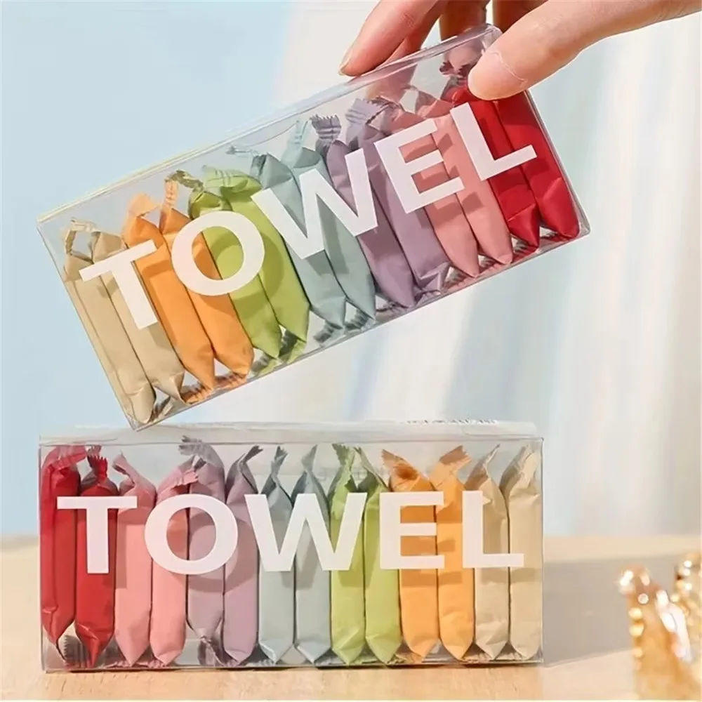 14-Pack Disposable Portable Travel Towels Thickened Face Towels Compressed Towels Individually Packaged 24x30Cm