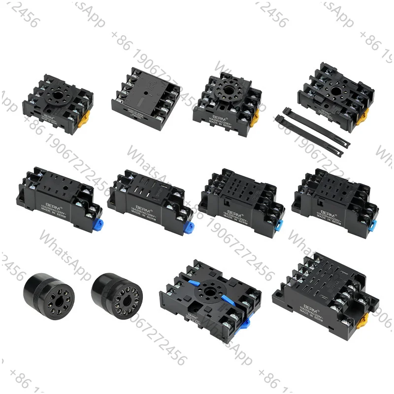 High Quality PYF08A PTF08A 8-hole Relay Base Small Intermediate Relay Socket 8-pin 11 Pin 14 Pin