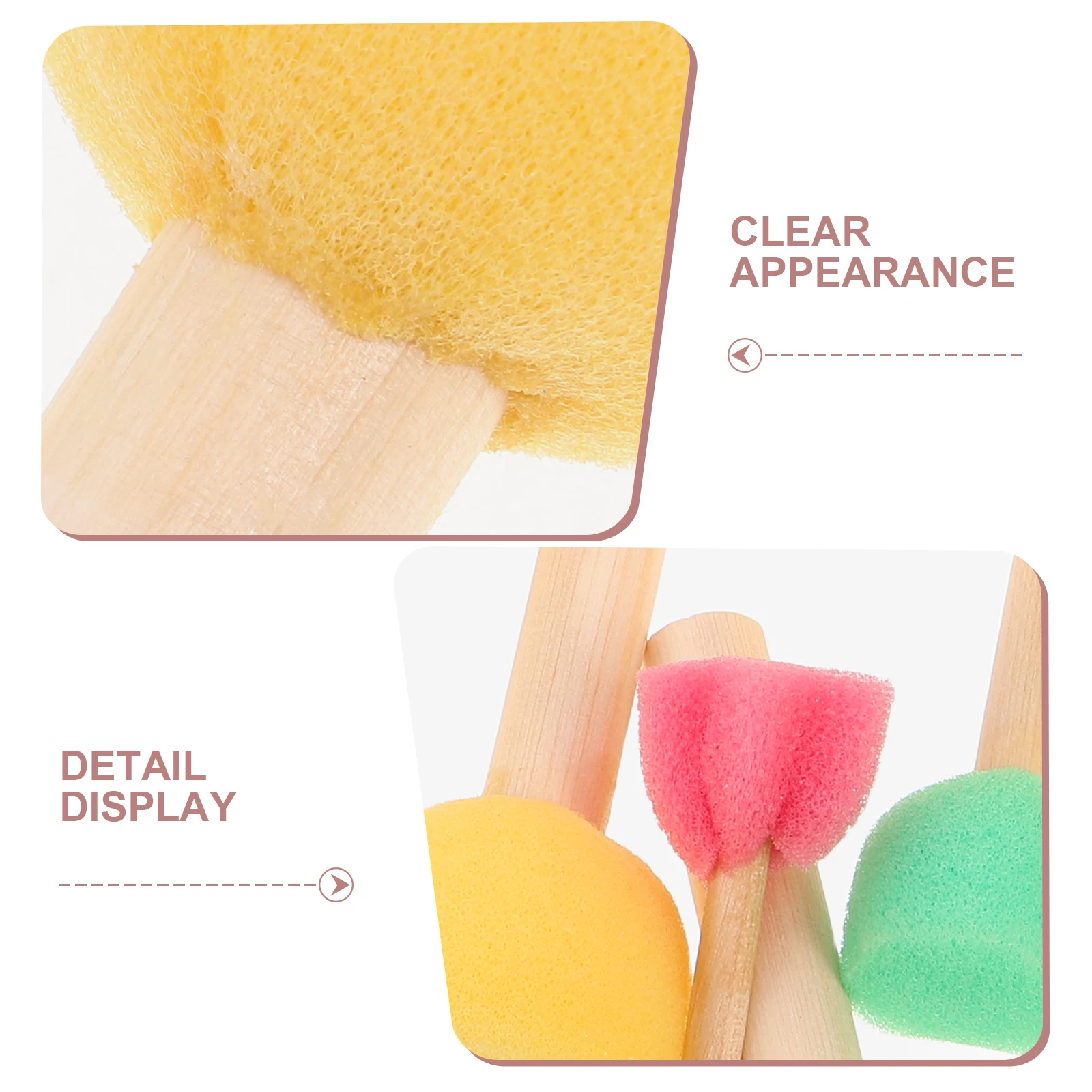 32 قطعة من فرش الطلاء الإسفنجية للأطفال مجموعة طوابع إيفا الإبداعية DIY بها بنفسك أدوات الرسم والحرف اليدوية مستلزمات الرسم التعلم المبكر