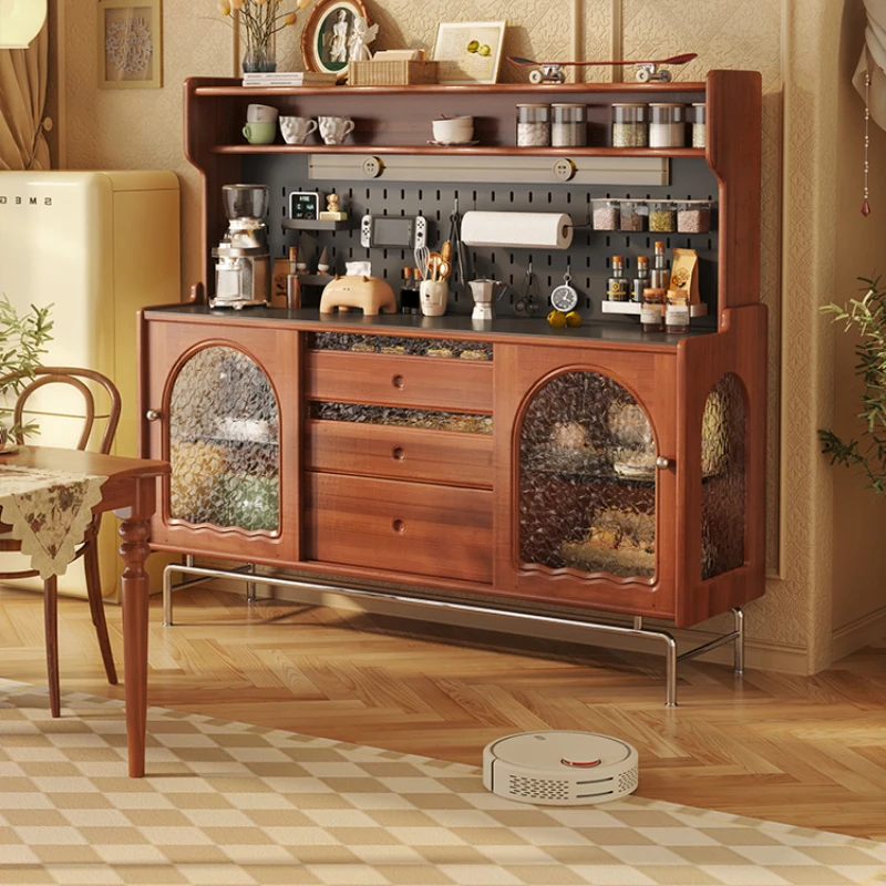 

Kitchen Cabinet Storage Cabinet Wine Cabinet Retro Style Living Room Locker