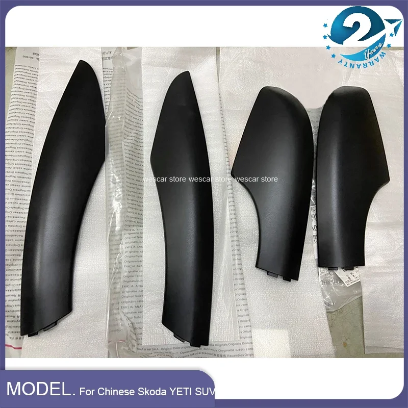 

4pcs/set Roof Rack Cover for Skoda Yeti SUV ABS Car Luggage Bar Cap Part Trim Rail End Shell Plasitc Guard Accessories