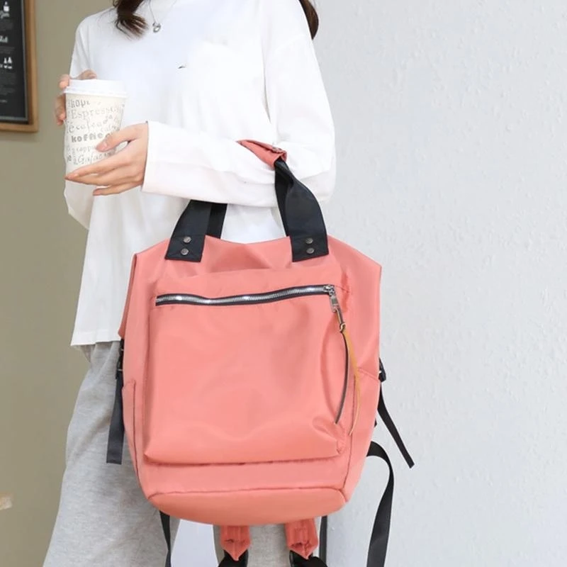 カジュアルナイロンバックパック女性ラレージキャパシティトラベルブックバッグ10代の女の子向け