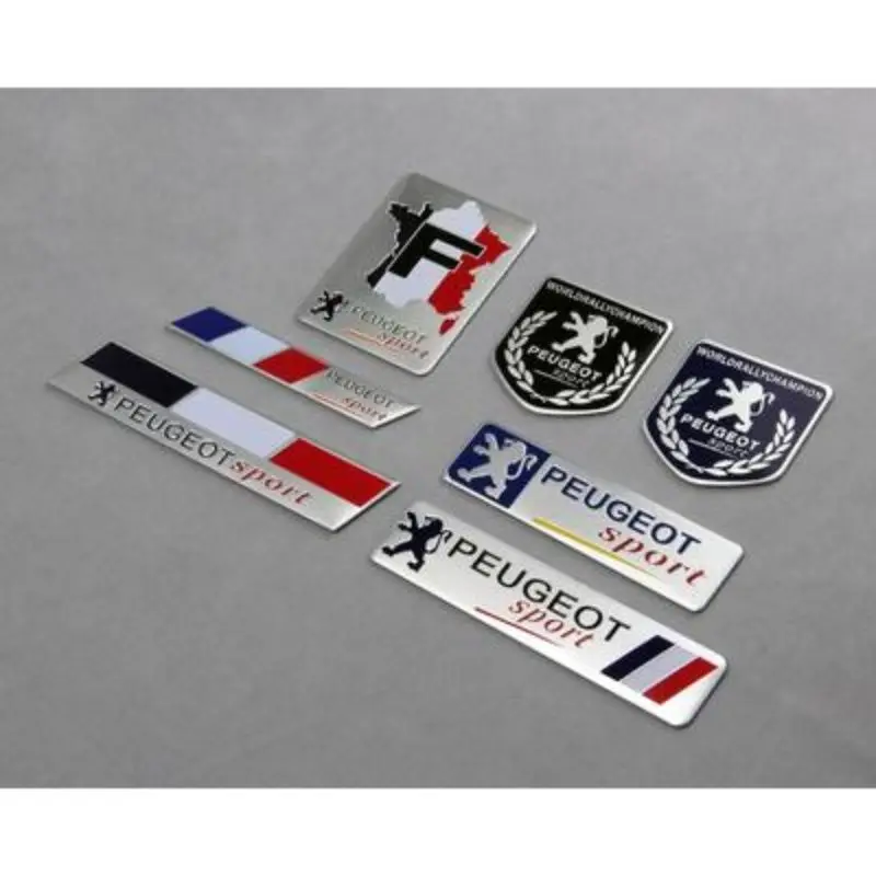 3D Metal Car Body Decoration Stickers For PEUGEOT 308 408 508 5008 301 2008 3008 Exterior Accessories