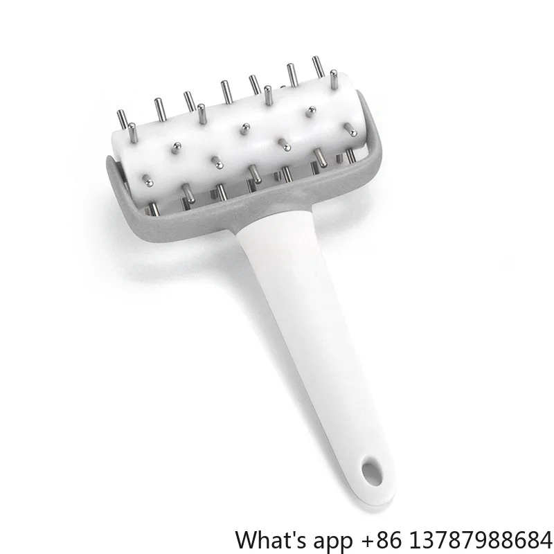 304 Stainless Steel Pizza Pin Roller Pin Pin Baking Dough Dough Punch Removable