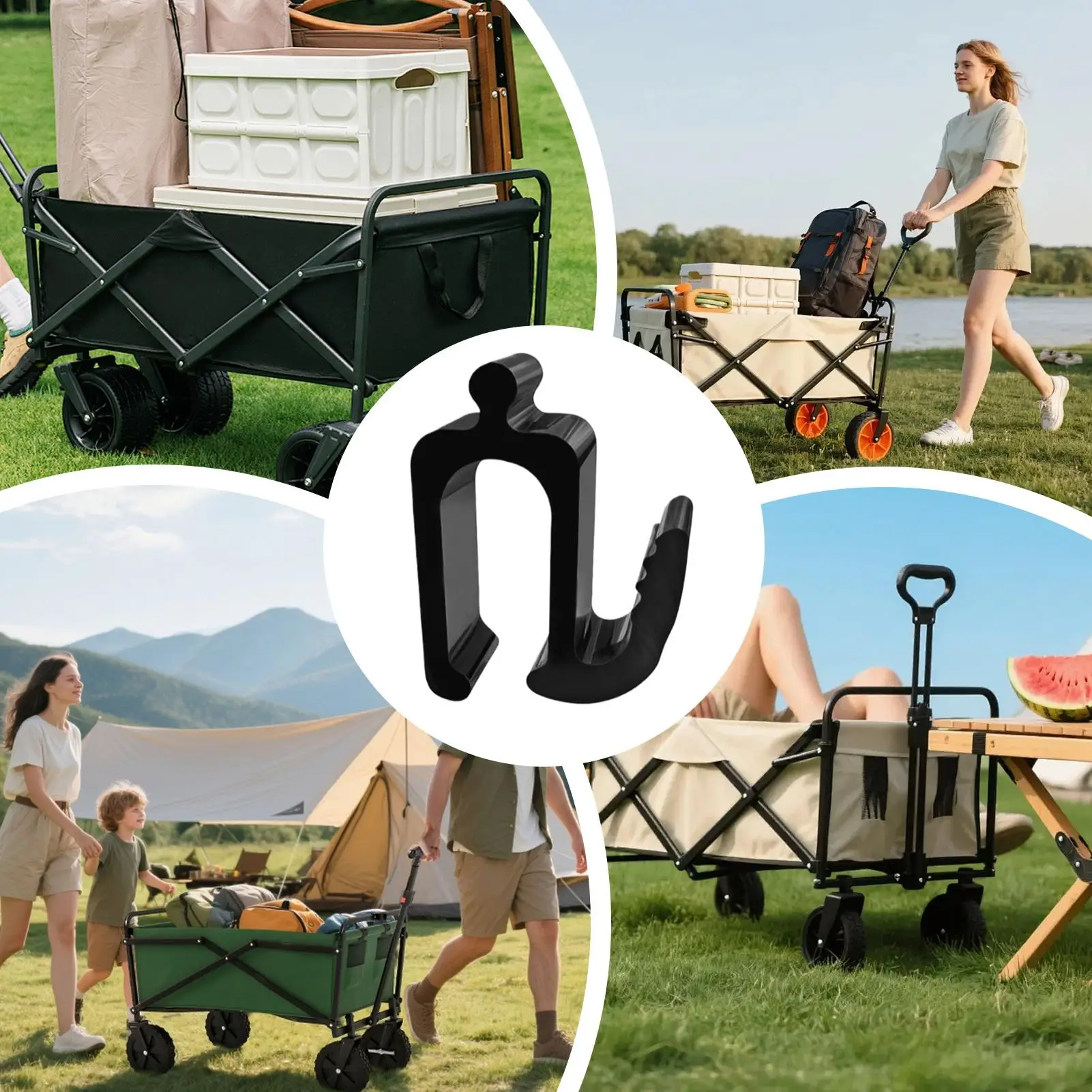 Stroller Hooks Universal Travel Hanger For Bags & Shopping, Space-Saving Storage Holder For Park Beach Picnic Camping