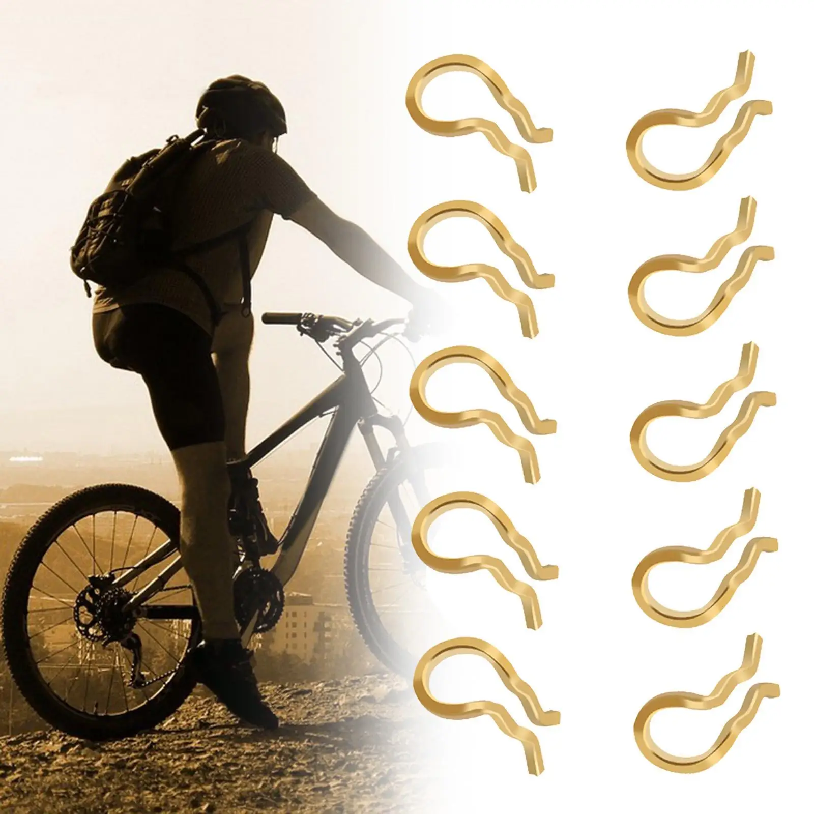 Bicycle Lightweight Parts Brake Pad Calipers Spring Clips Sturdy Secure Fixation for Bike Disc Brake Components