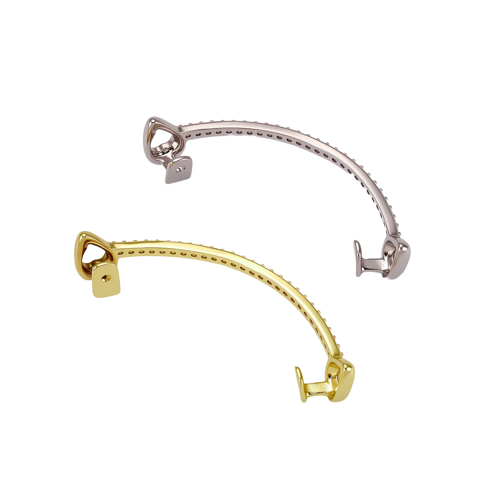 Single Row Wide Long Bar Iced CZ Grillz Hip Hop Tooth Jewelry Trendy Men Women Party Cosplay Decor Accessory Wholesale