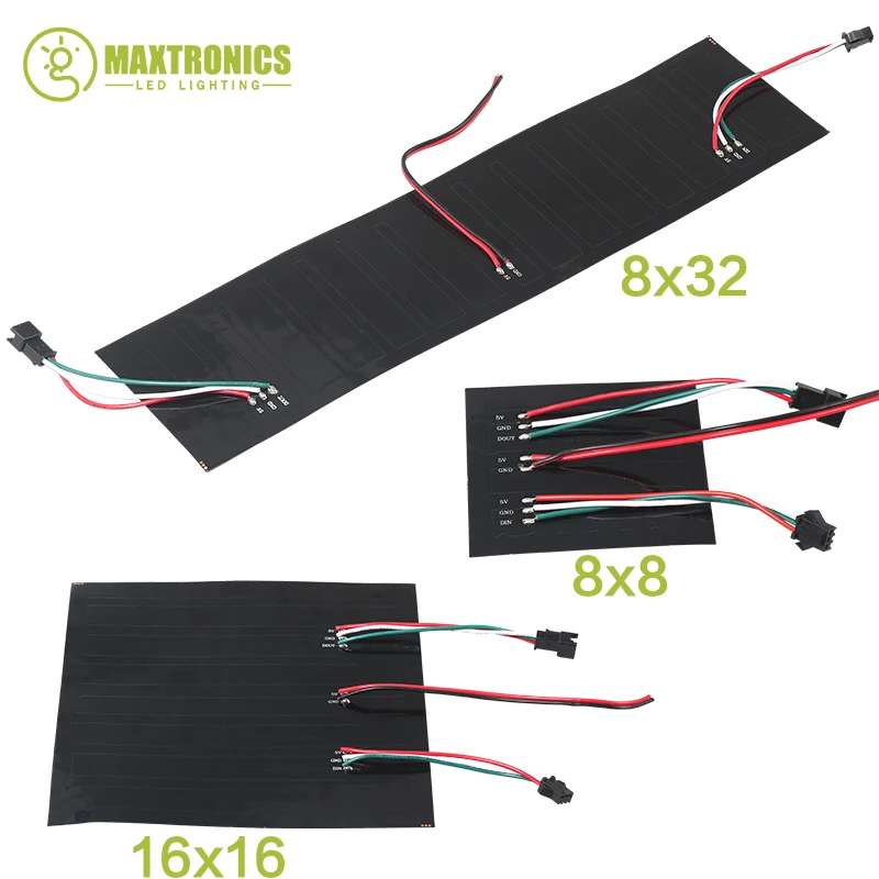 RGB WS2812B LED Digital Flexible Individually Addressable Panel Pixel Screen DC5-24V SP110E Bluetooth Pixel Controller or Kits