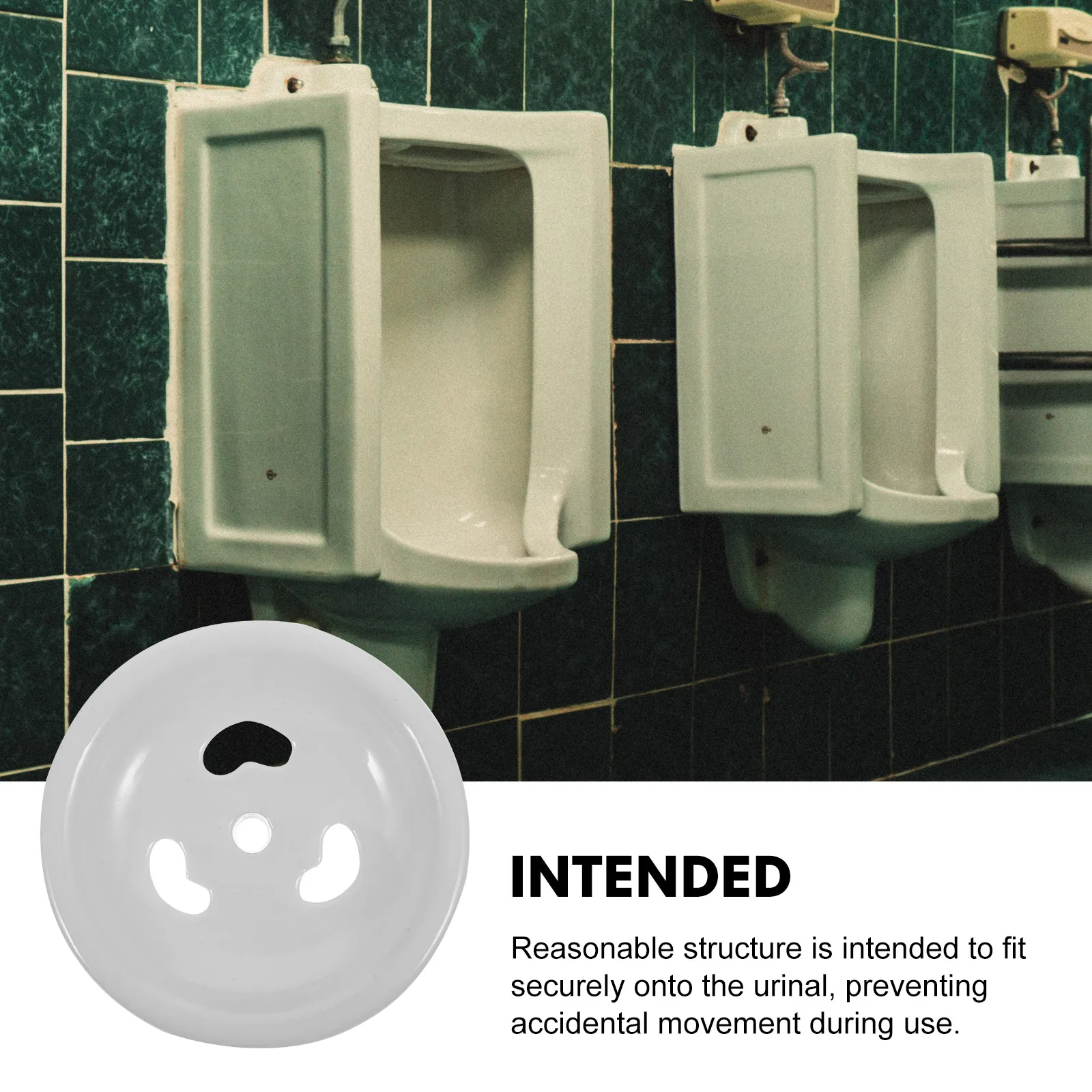 

Urinal Strainer Stopper Mens Urinal Accessory Secure Fit No Tools Required Smooth Surface Easy Transport Urine Strainer