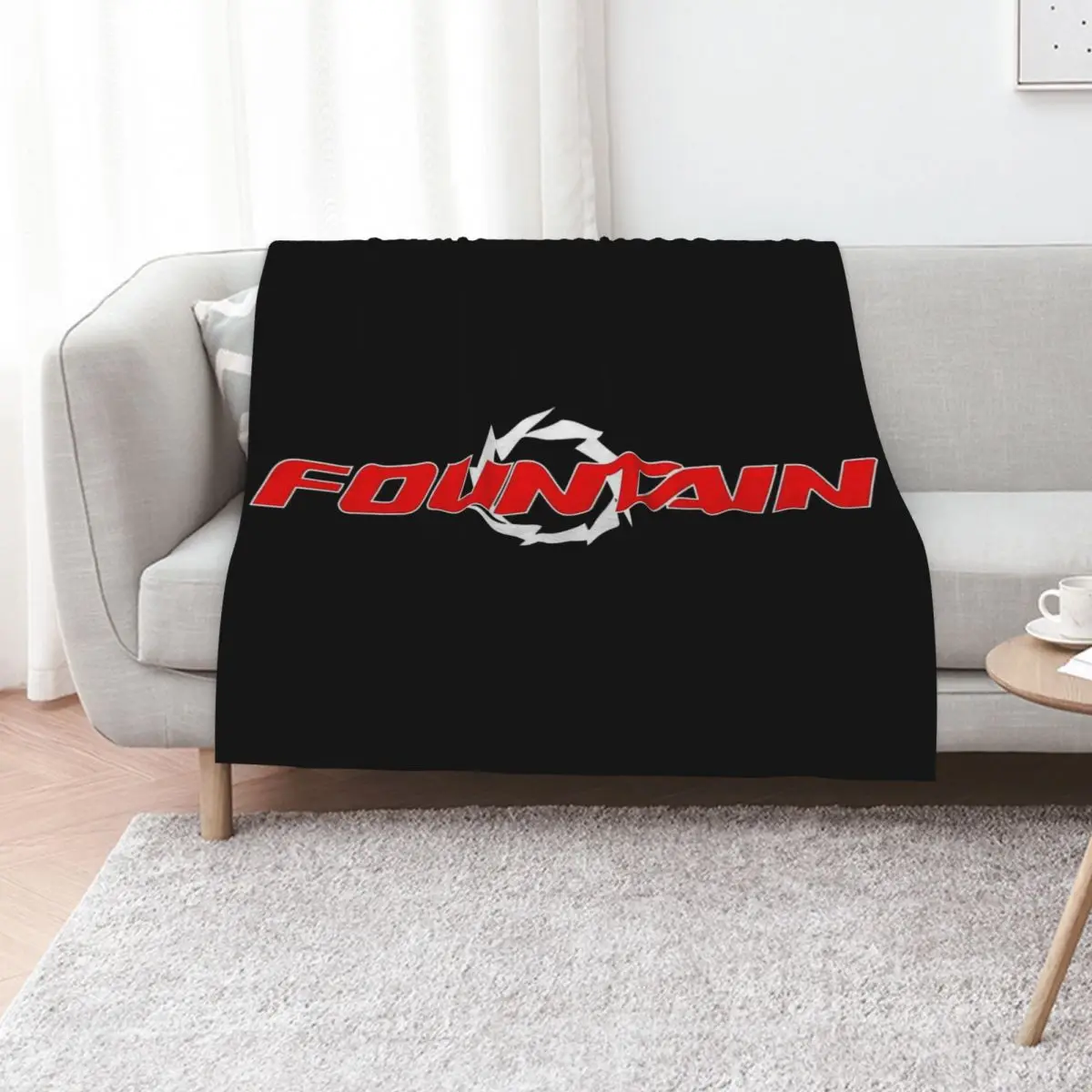 Fountain Boats LOGO Throw Blanket funny gift warm for winter Soft Big Tourist for winter halloween Blankets