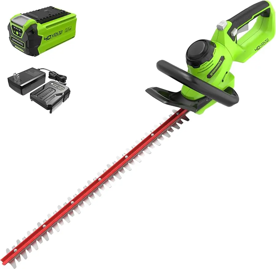 

40V 24" Cordless Hedge Trimmer (1" Cutting Capacity) 2.0Ah USB Battery and Charger Included