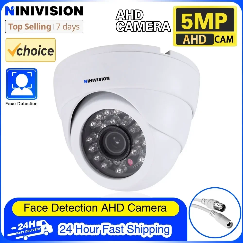 5MP AHD Camera Video Security Cameras IR-CUT Vision Day & Night Surveillance Indoor Outdoor CCTV Digital Security Surveillance