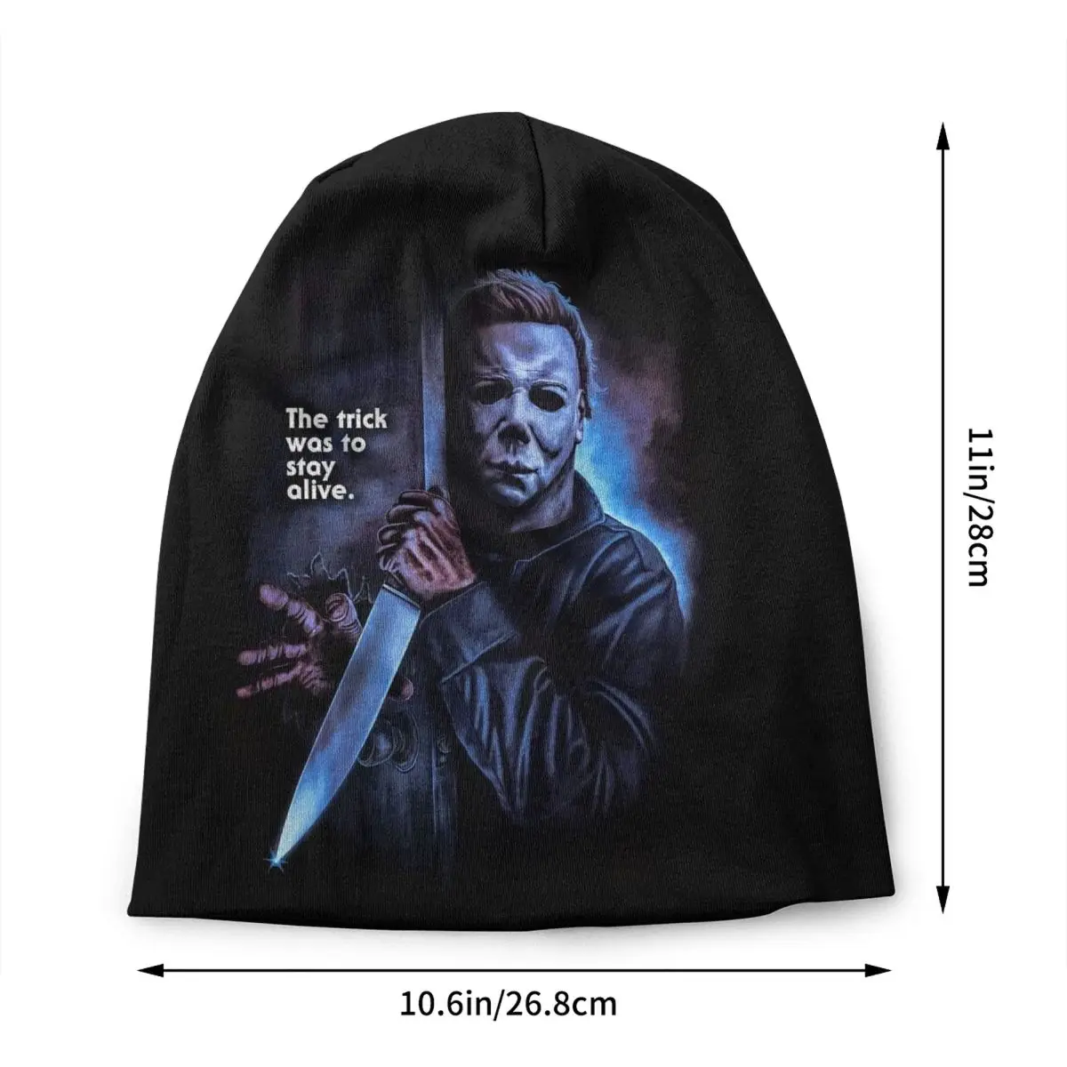 Horror Movie Halloween Michael Myers Skullies Beanies Caps Men Women Unisex Street Winter Warm Knitted Hat Adult Bonnet Hats