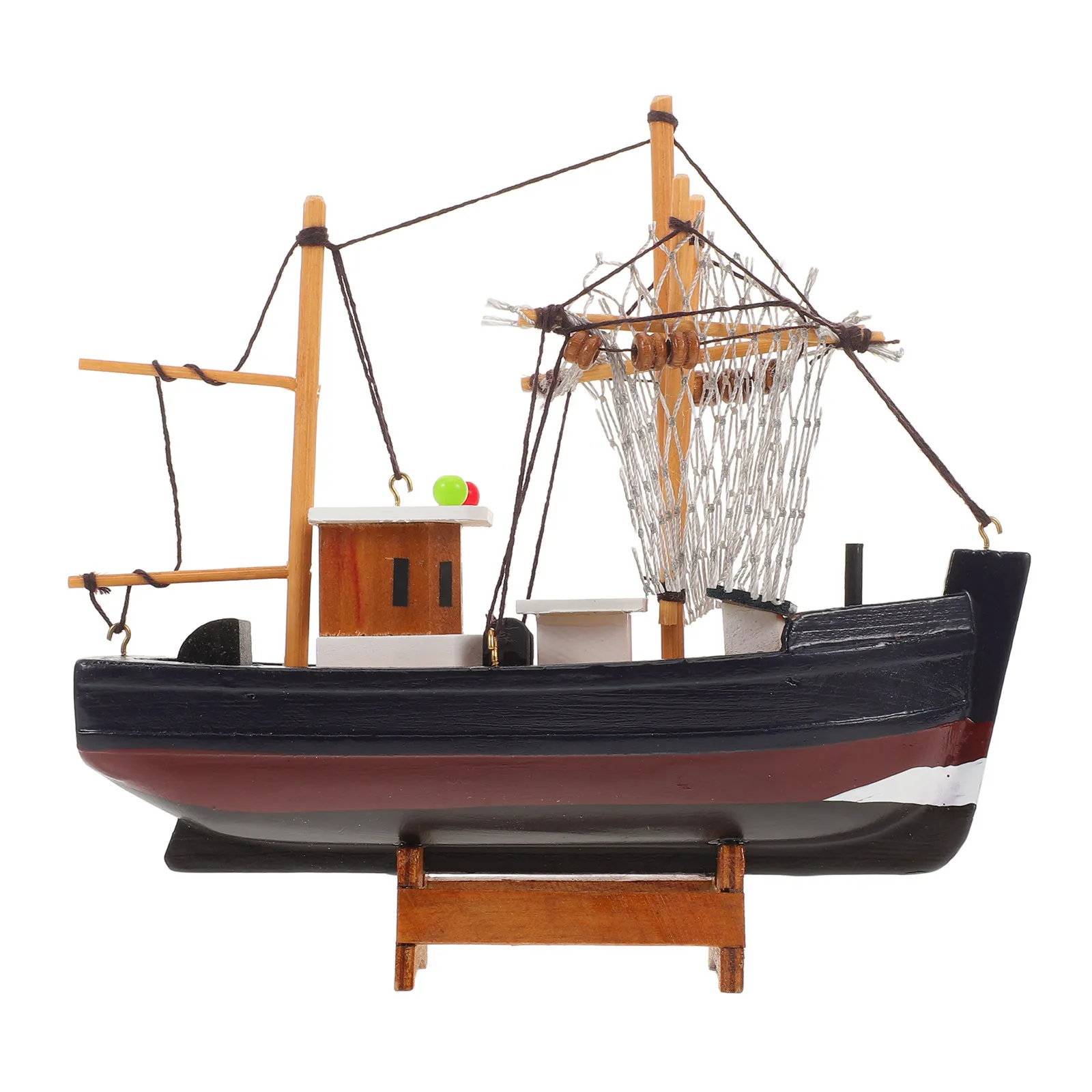 

Деревянная средиземноморская парусная лодка ручной работы, морской декор для прибрежной зоны, настольное украшение в деревенском стиле, тематика океана, для дома