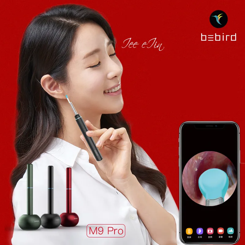 Bebird M9 S Smart HD Visual Ear Stick Cleaner Endoscope 300W Mini Camera Otoscope Borescope Health Care Ear Wax Removal Picker